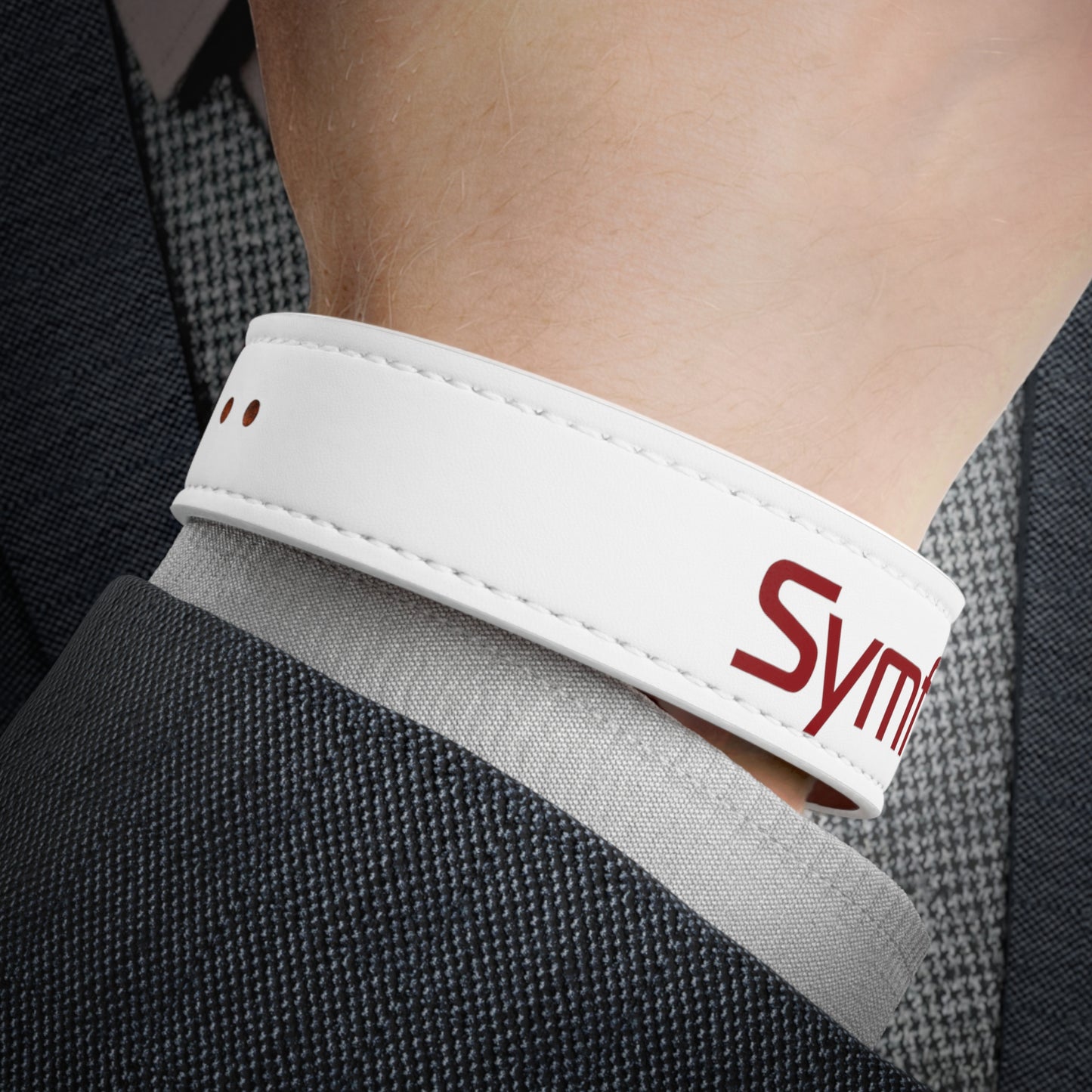 Faux Leather Wristband