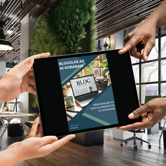 Blogolás az AI Korában – Pénzkeresés és Tartalomkészítés Új Módszerekkel (Digitális eBook)
