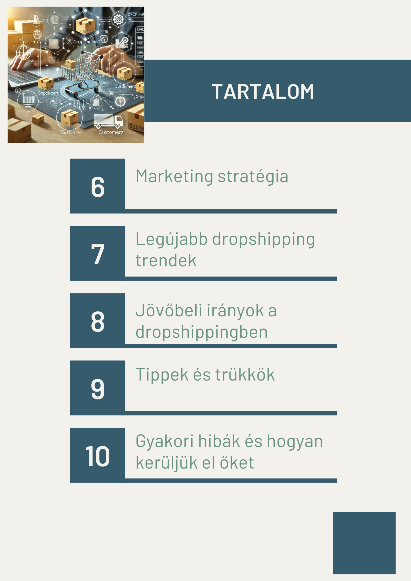 Indulj el MOST! Dropshipping Kezdőknek – Átfogó Útmutató a Sikeres Online Üzlet Indításához (Digitális eBook)