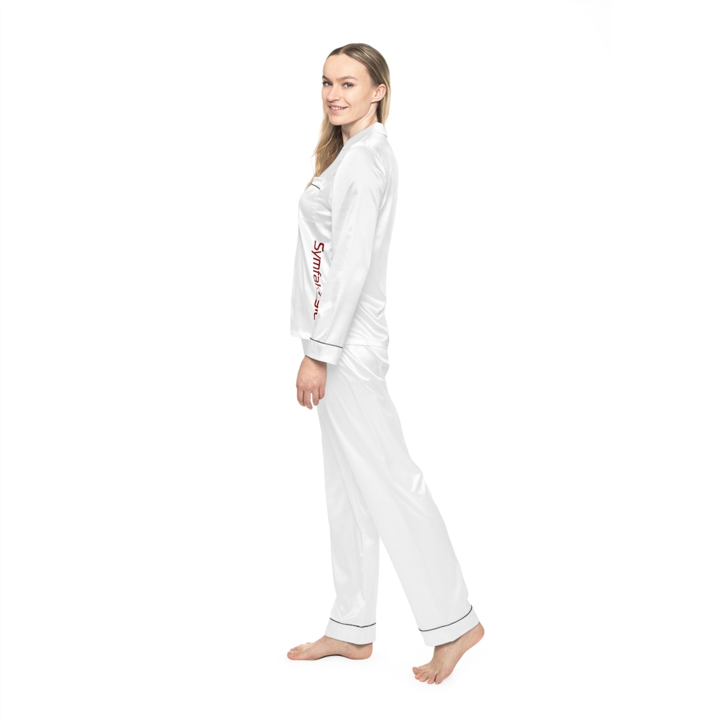 Women's Satin Pajamas (AOP)