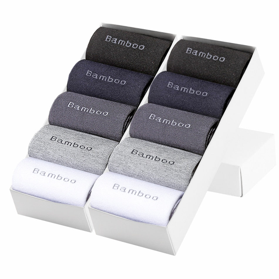 10Pair Gift Boxed Men Bamboo Socks
