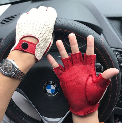 Men genuine leather gloves