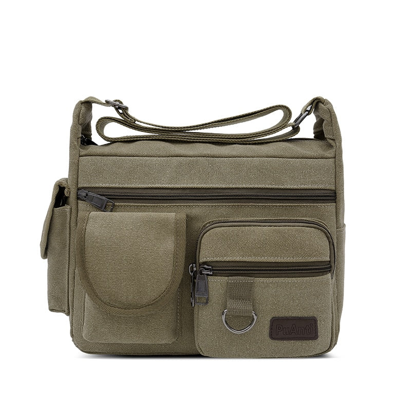 Canvas Messenger Bag for Men