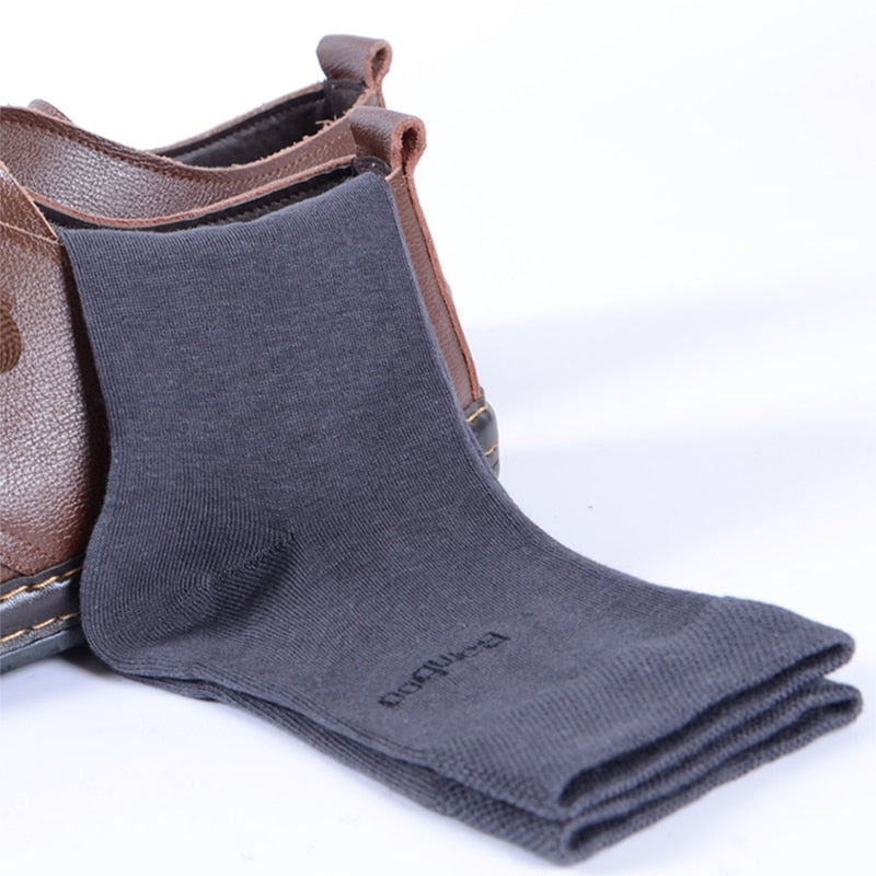 10Pairs/Lot Men Bamboo Socks