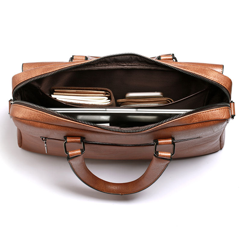 Vintage PU Leather Bag Men's