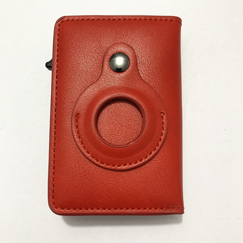 Top Carbon Fiber For Apple Airtag Wallet Men Business ID Credit Card Holder