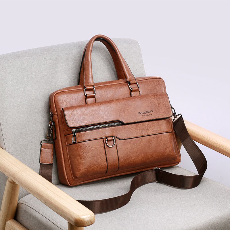 Vintage PU Leather Bag Men's