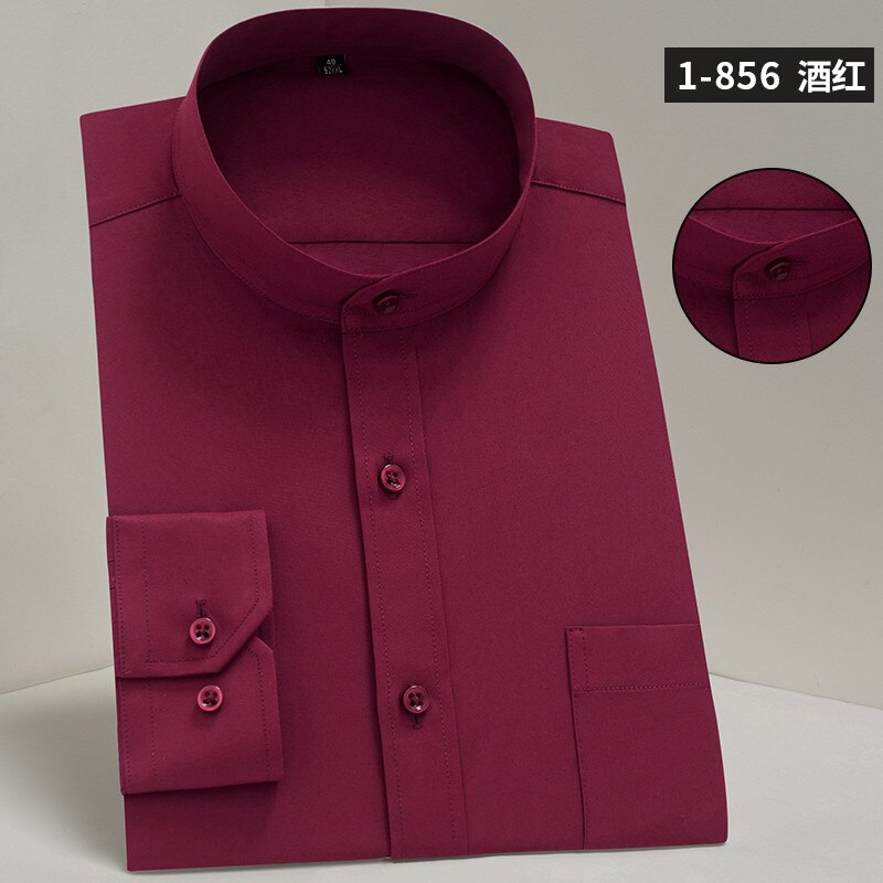 Male Mandarin Collar Shirt
