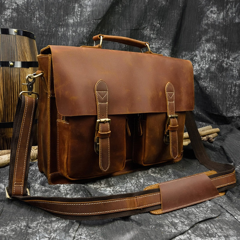 Men's Genuine Leather Briefcase