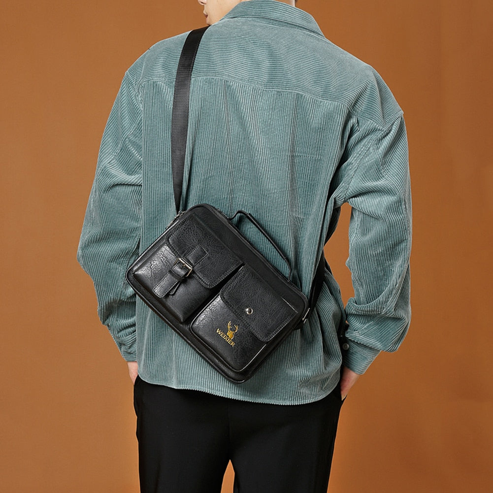 Vintage Men Crossbody Bag Male Business Bag