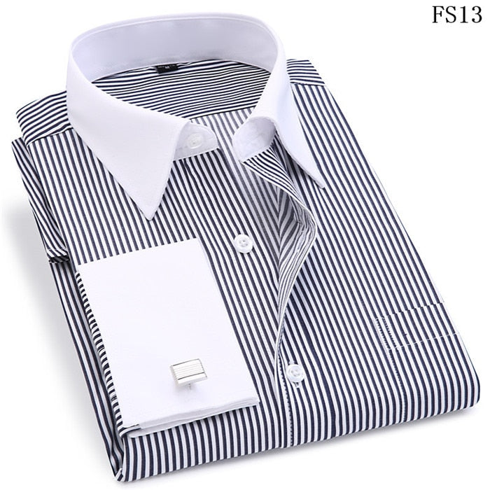 Man Classic Black French Cufflinks