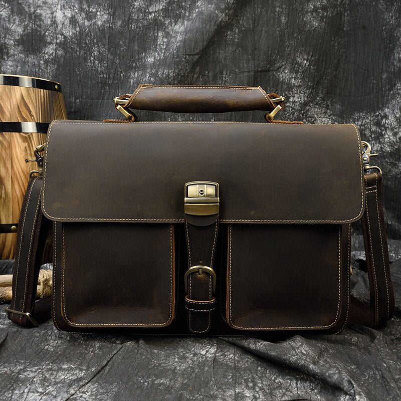 Men's Genuine Leather Briefcase
