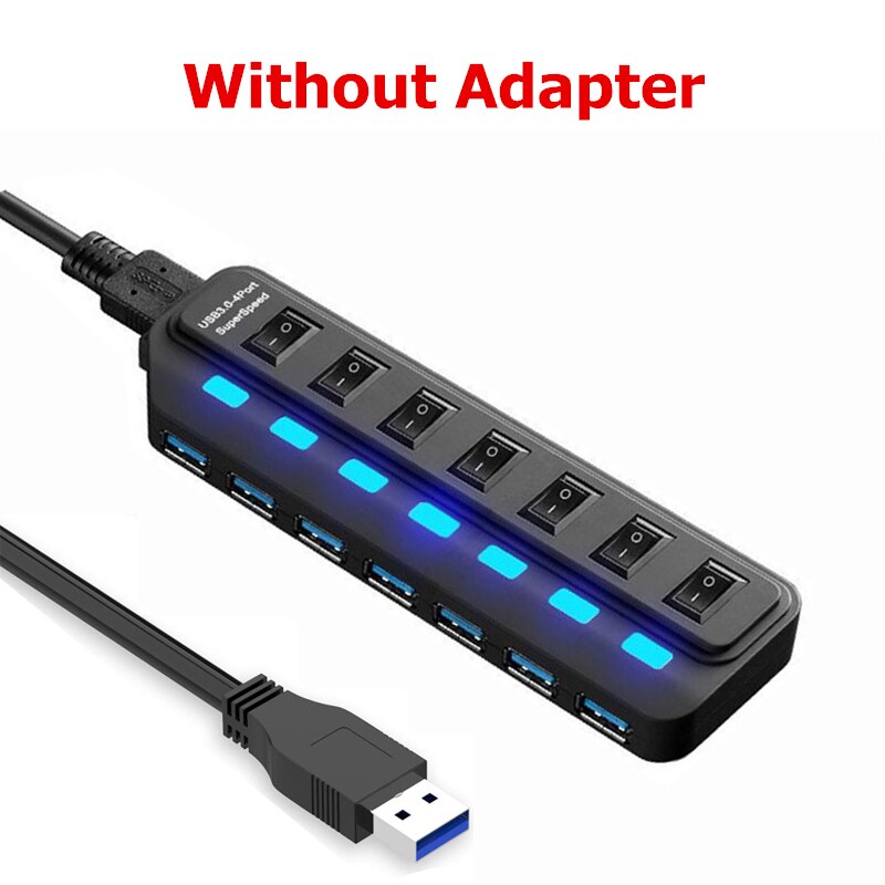 USB 3.0 HUB Multi 4 7 Port Usb Splitter