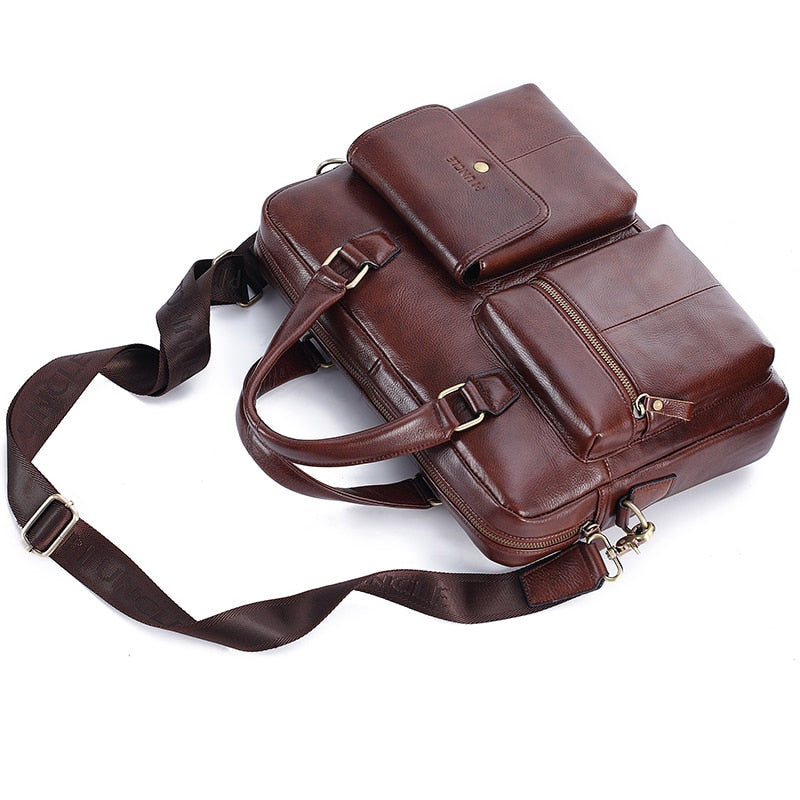Men Genuine Leather Handbag