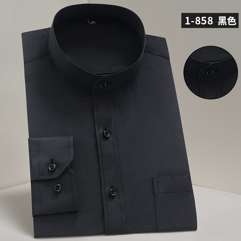 Male Mandarin Collar Shirt