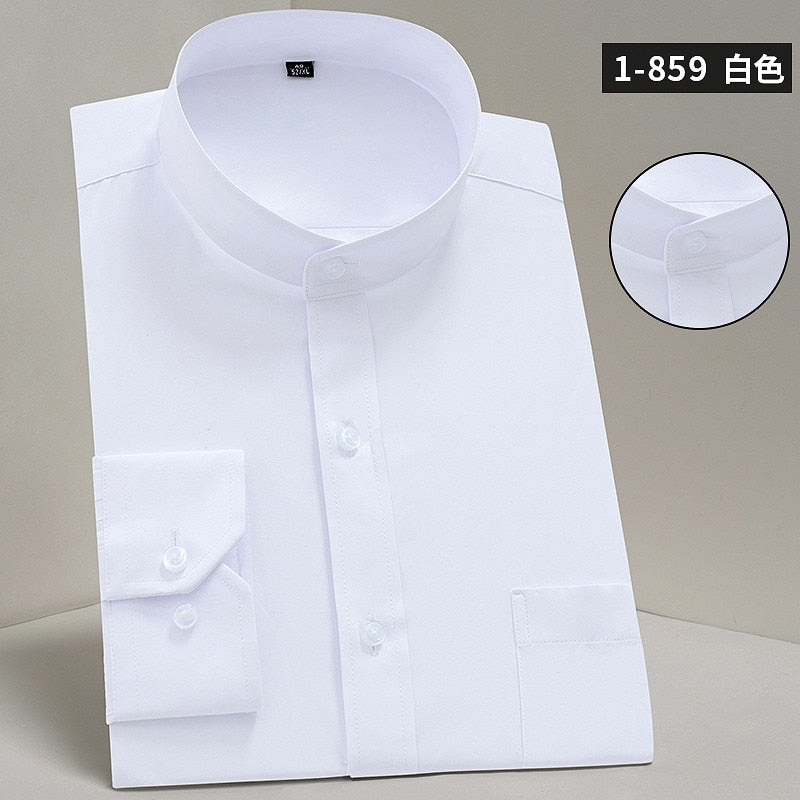 Male Mandarin Collar Shirt