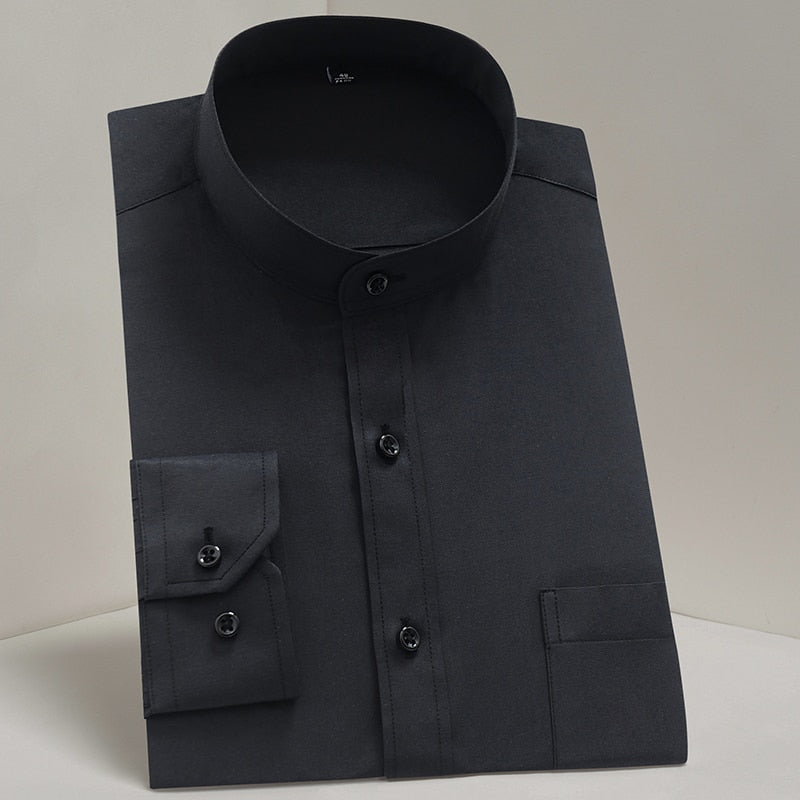Male Mandarin Collar Shirt