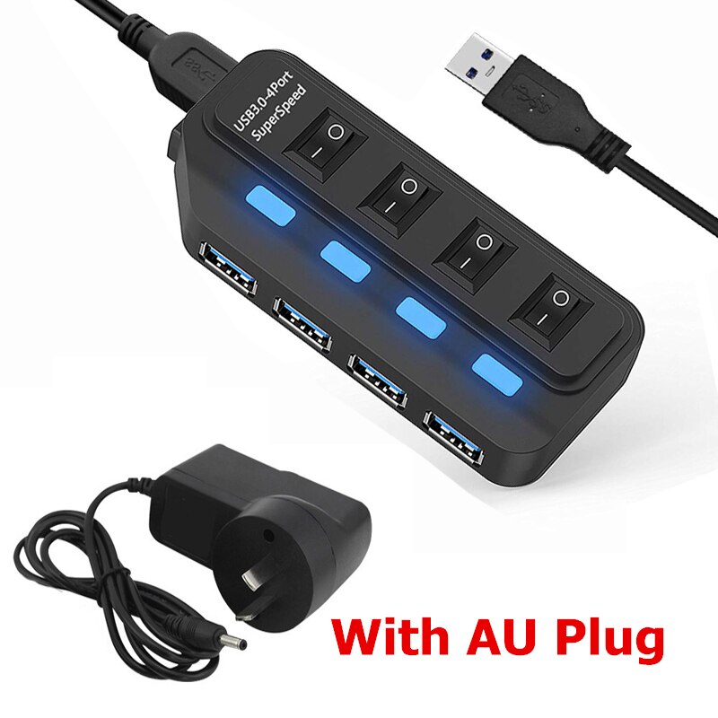 USB 3.0 HUB Multi 4 7 Port Usb Splitter
