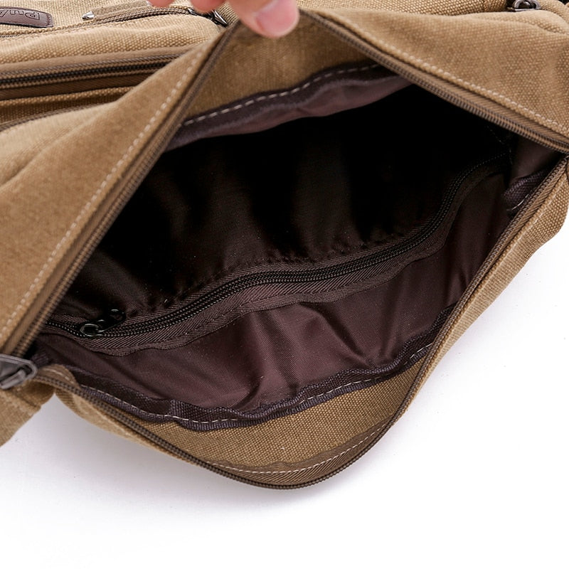 Canvas Messenger Bag for Men