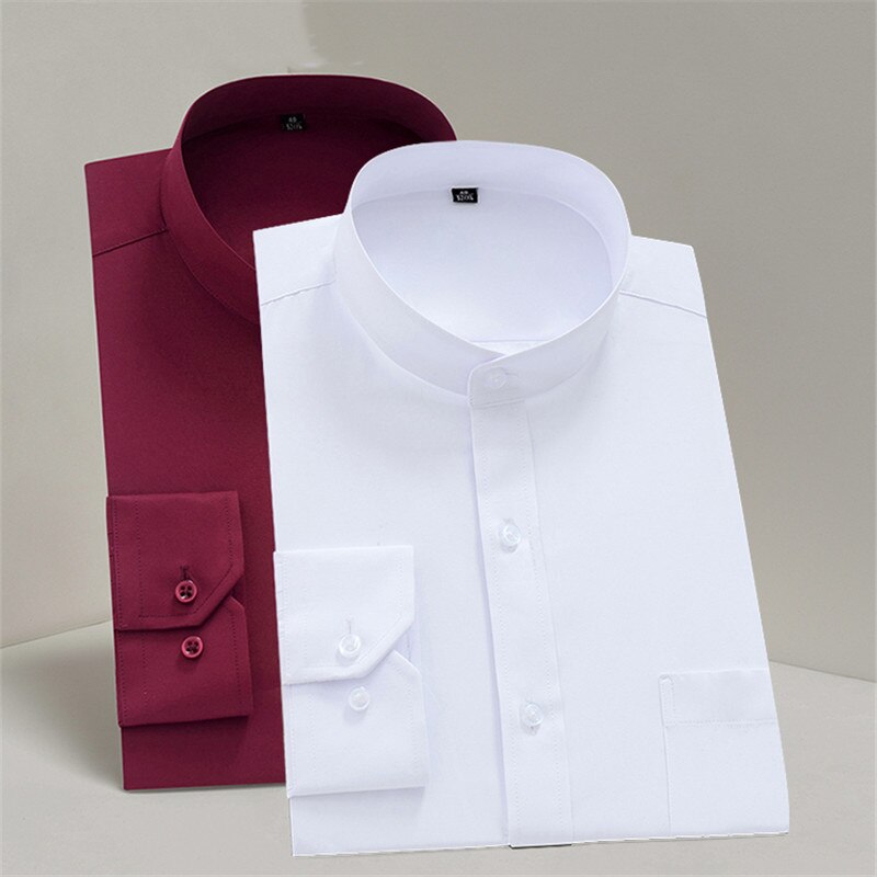 Male Mandarin Collar Shirt