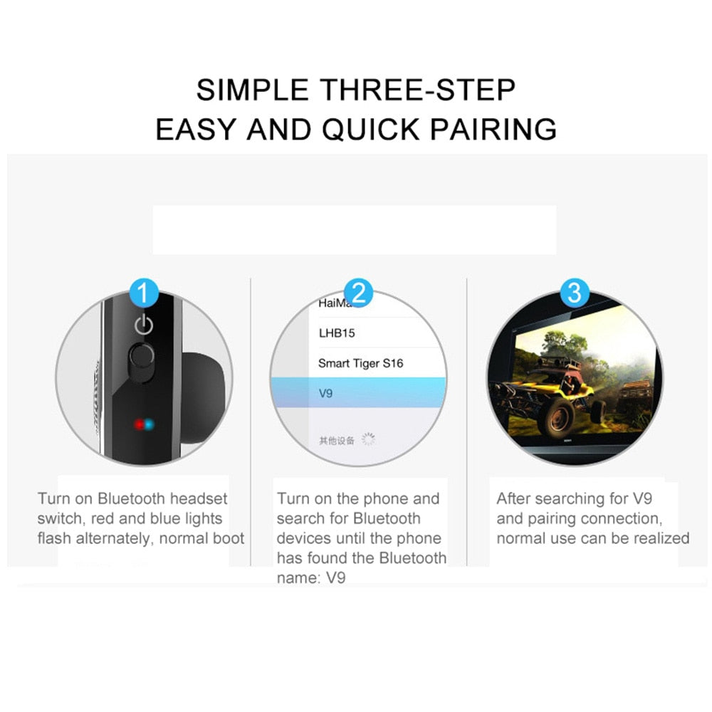 Bluetooth Earphones Wireless Headphones Handsfree