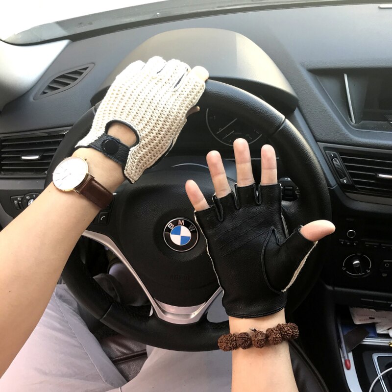 Men genuine leather gloves