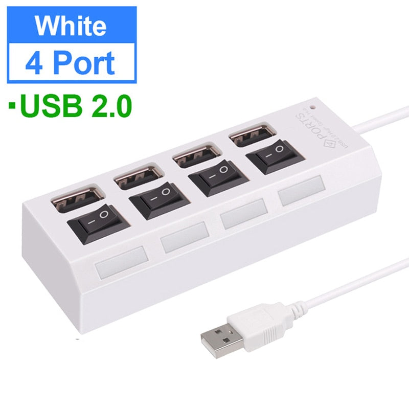 USB 3.0 HUB Multi 4 7 USB Port Splitter