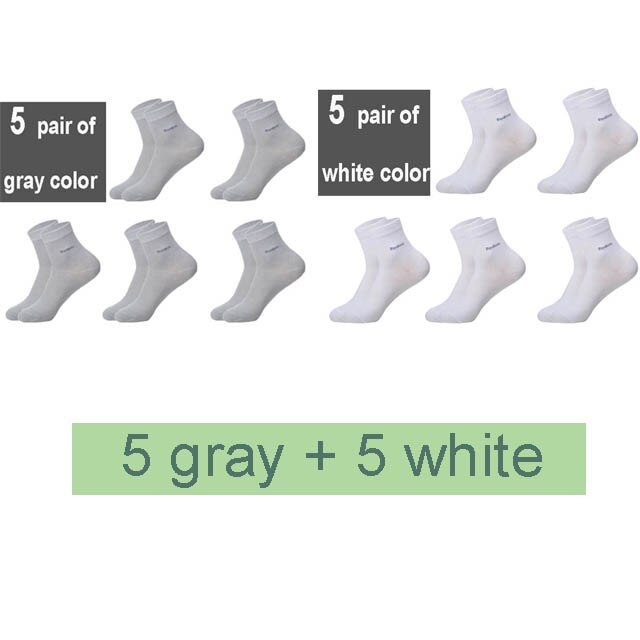 10Pairs/Lot Men Bamboo Socks