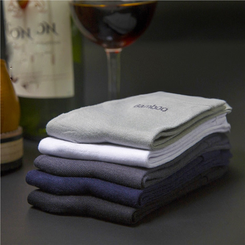 10Pairs/Lot Men Bamboo Socks