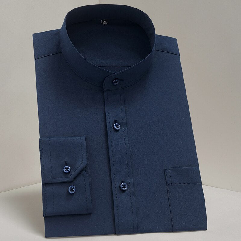 Male Mandarin Collar Shirt