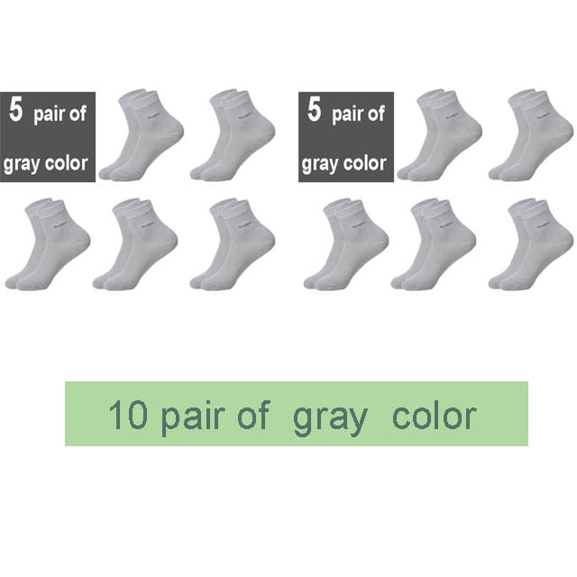 10Pairs/Lot Men Bamboo Socks