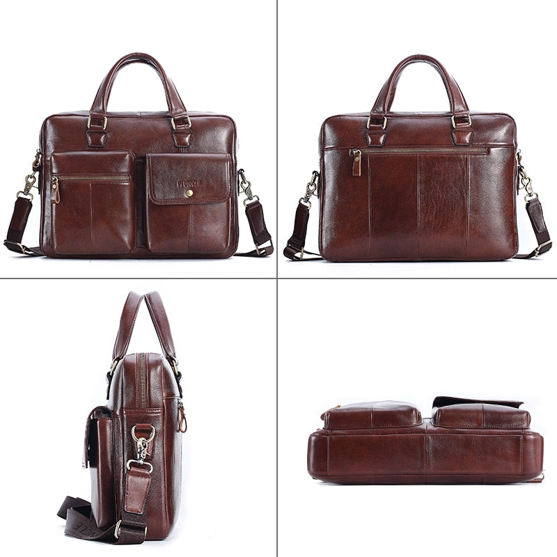 Men Genuine Leather Handbag