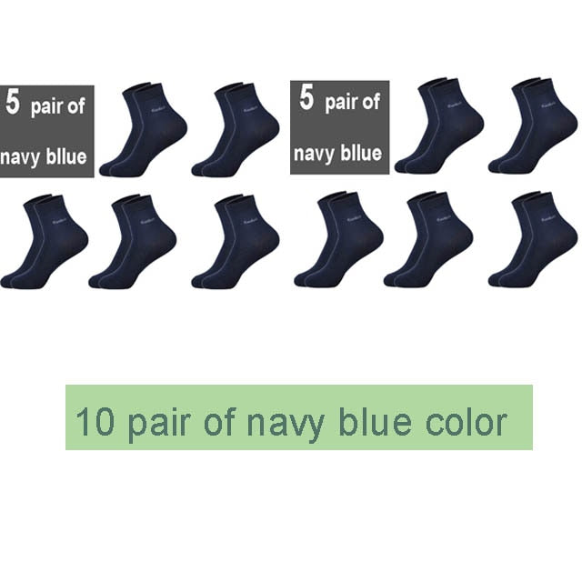 10Pairs/Lot Men Bamboo Socks