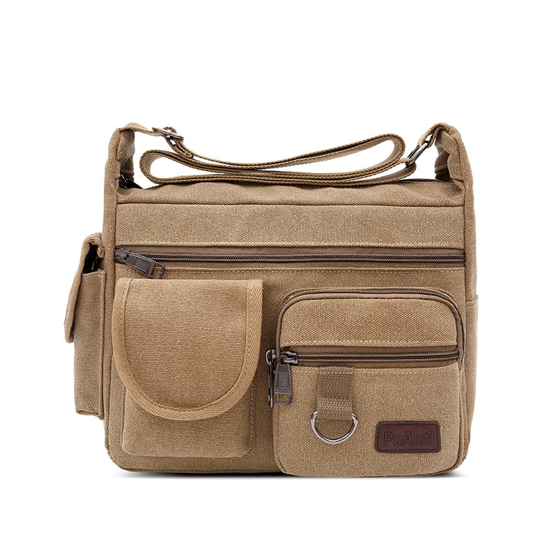 Canvas Messenger Bag for Men