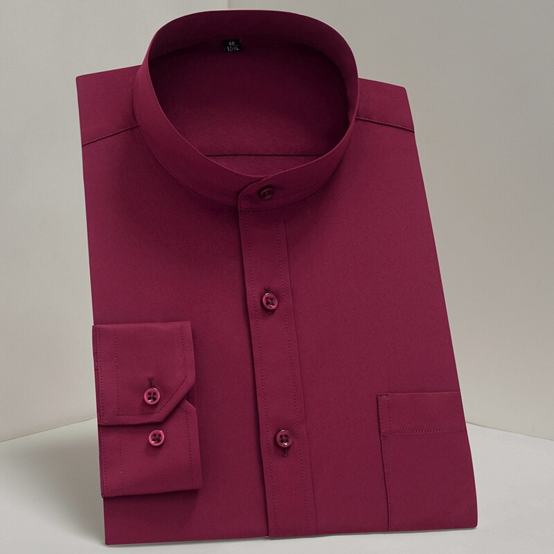 Male Mandarin Collar Shirt