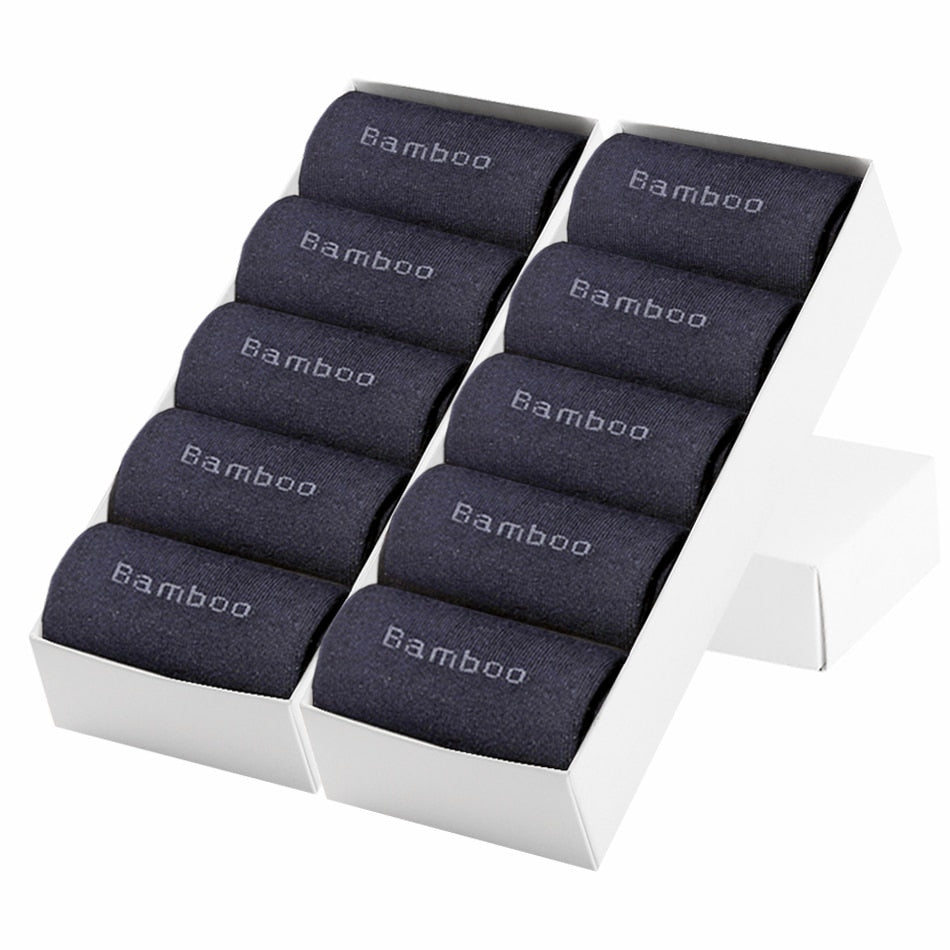 10Pair Gift Boxed Men Bamboo Socks