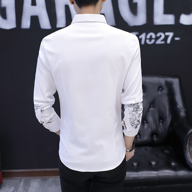 Spring and Autumn Men's Long Sleeve Shirt