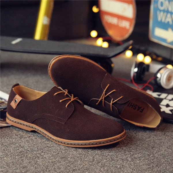 Men Suede Leather Casual Shoes