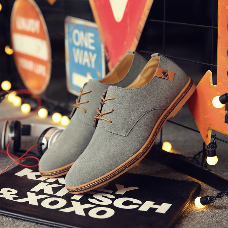 Men Suede Leather Casual Shoes