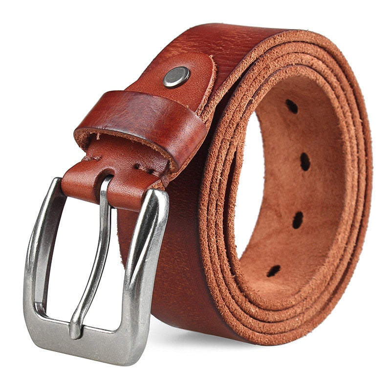 MEDYLA Men Top Layer Leather  Casual High Quality Belt
