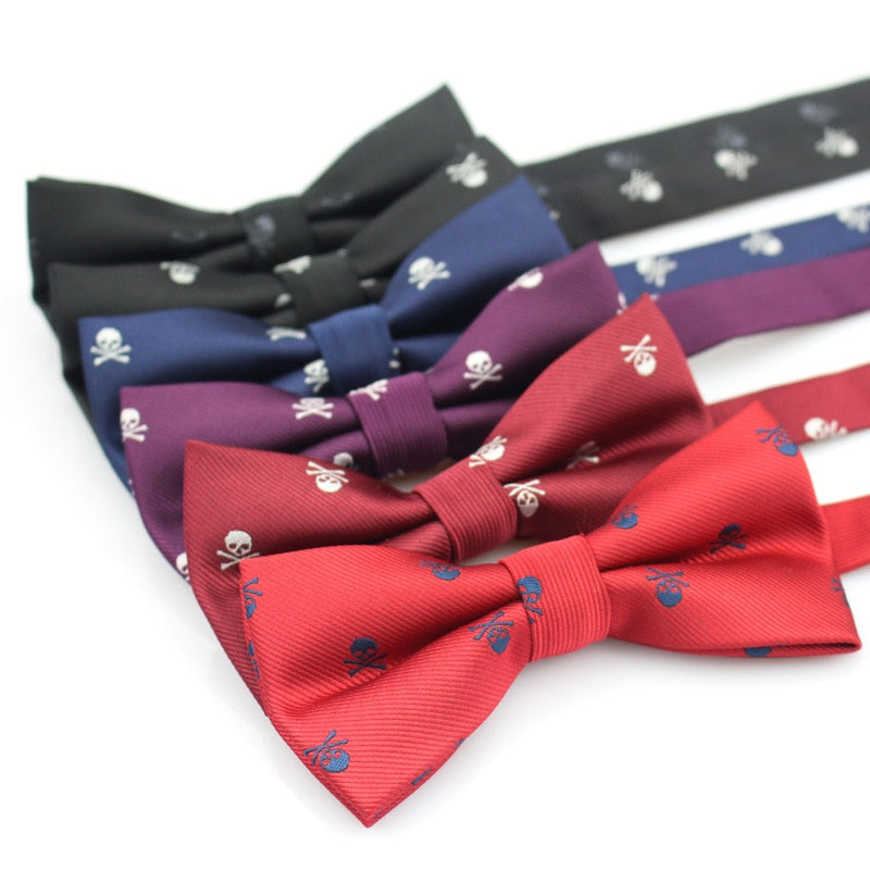 New Casual Slim Skull Ties For Men
