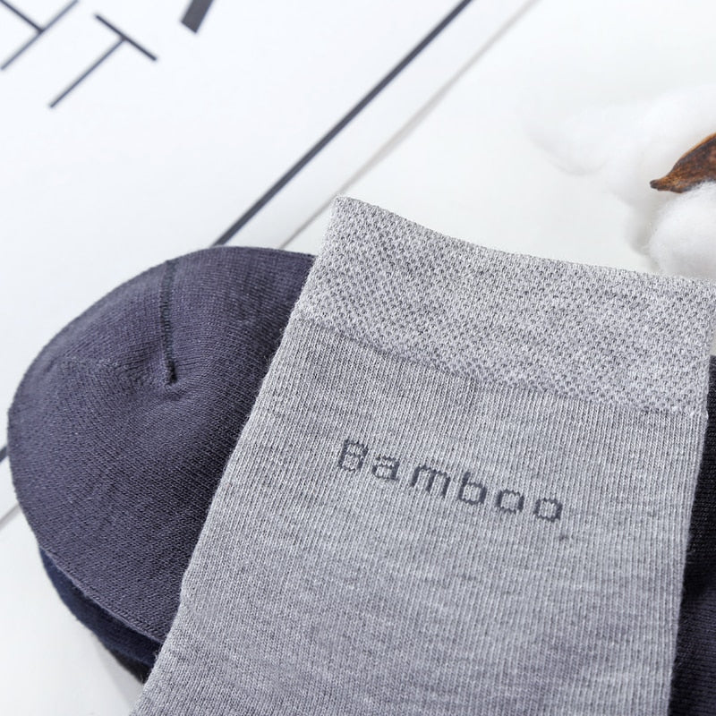 10 Pairs / Lot Bamboo Fiber Socks Men