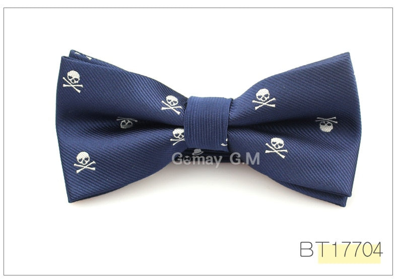 New Casual Slim Skull Ties For Men