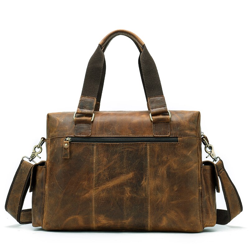 MVA Genuine Leather Men's Briefcase