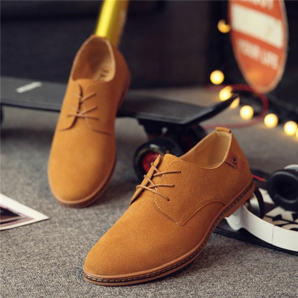 Men Suede Leather Casual Shoes