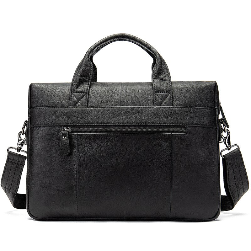 WESTAL genuine leather bag for men's briefcase