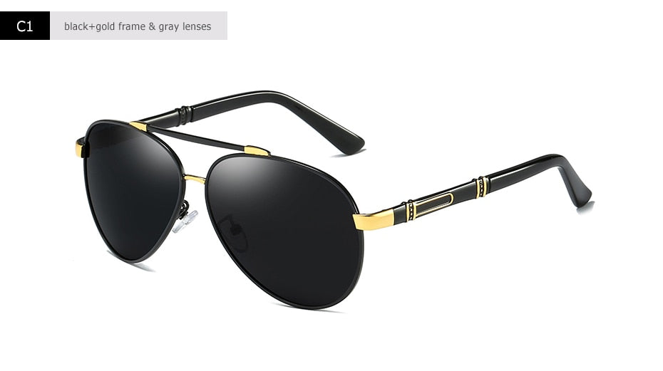 Blanche Michelle Pilot Polarized Sunglasses Men