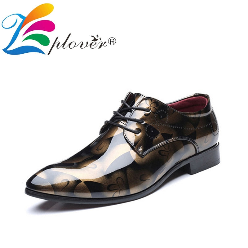 Patent Leather Men Dress Shoes