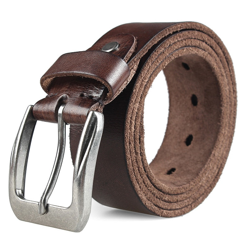 MEDYLA Men Top Layer Leather  Casual High Quality Belt