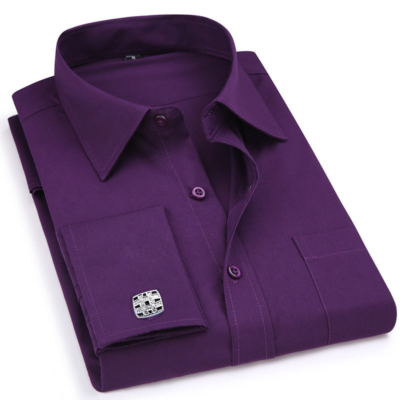 Man Classic Black French Cufflinks